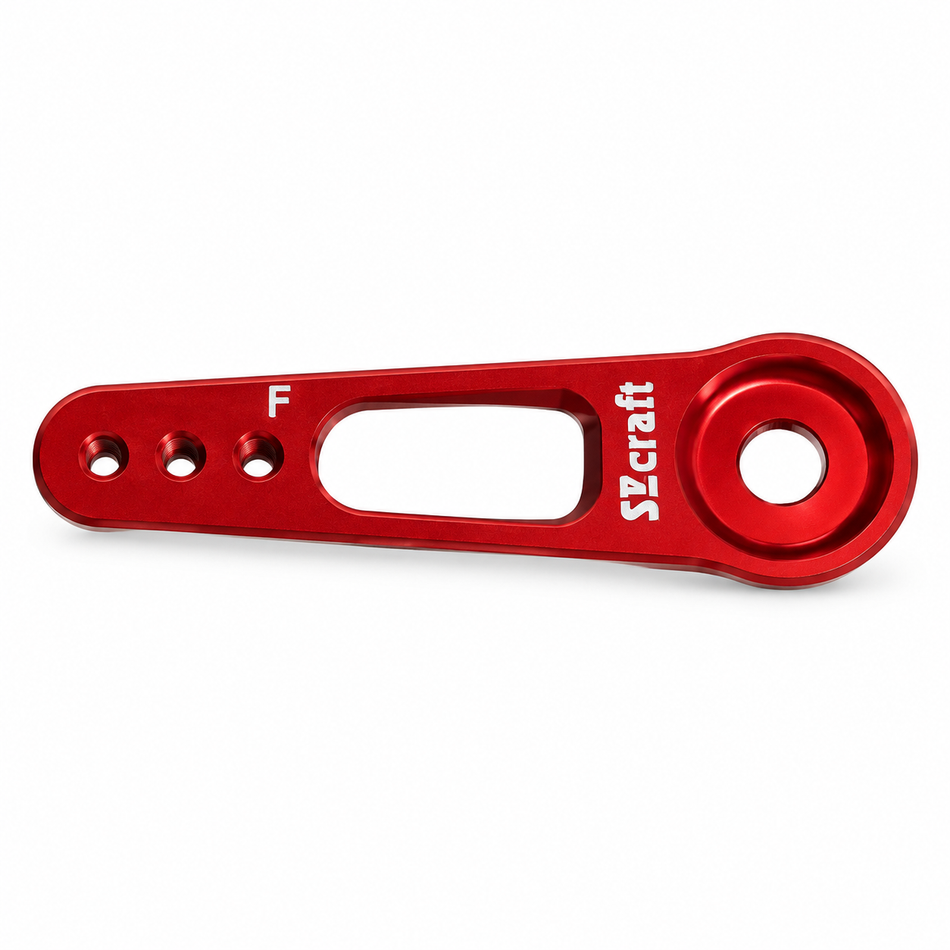 Secraft V1 1-Inch M2 Aluminum Servo Arm – Futaba 25T, Red