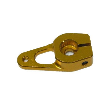 Servo Arm, 15mm (.59") M2 JR 23T Aluminum, Gold (Secraft V2)