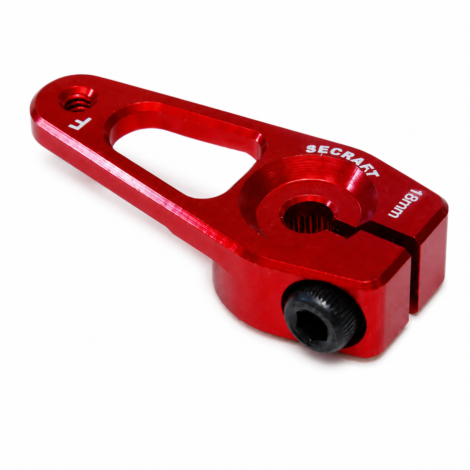 Secraft Servo Arm 18mm (0.71") V2 M2 - Futaba 25T (Red)