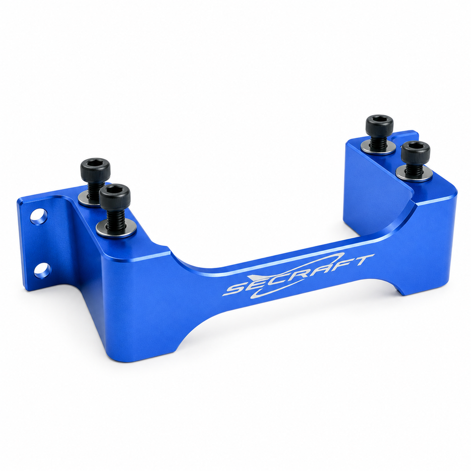 Secraft Aluminum Side Servo Mount – Medium, Blue