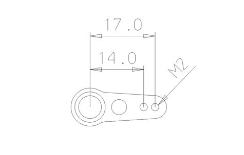 Secraft Aluminum Servo Arm V1 17mm Futaba/Graupner MKS Red – Gator RC