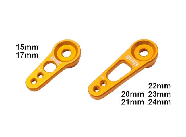 Secraft Aluminum Servo Arm V1 20mm JR Gold – Gator RC