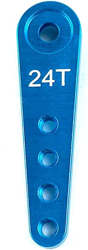 Servo Arm, 30mm (1.18") x 2.5mm, Hitec, 24 tooth spline Aluminum, Blue (Gator)