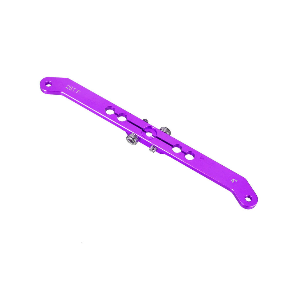 2 sided 4" Offset HD Servo arm 3MM Purple 25 tooth Futaba style