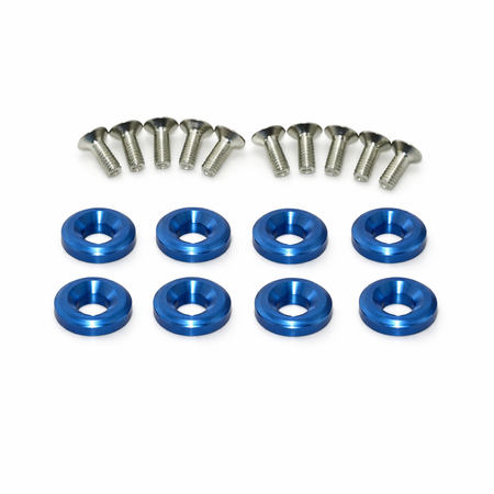 Secraft 3mm servo bolt washers blue 10 pack for RC airplane servo mounting