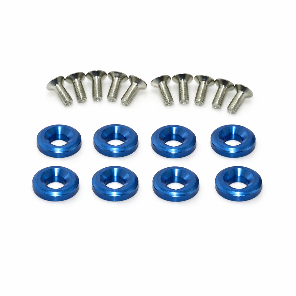 Secraft 3mm servo bolt washers blue 10 pack for RC airplane servo mounting