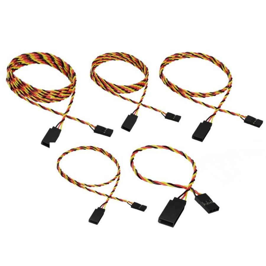 Servo Extensions, 22 Gauge, JR/Universal, 2 pack (Various Lengths), Gator RC