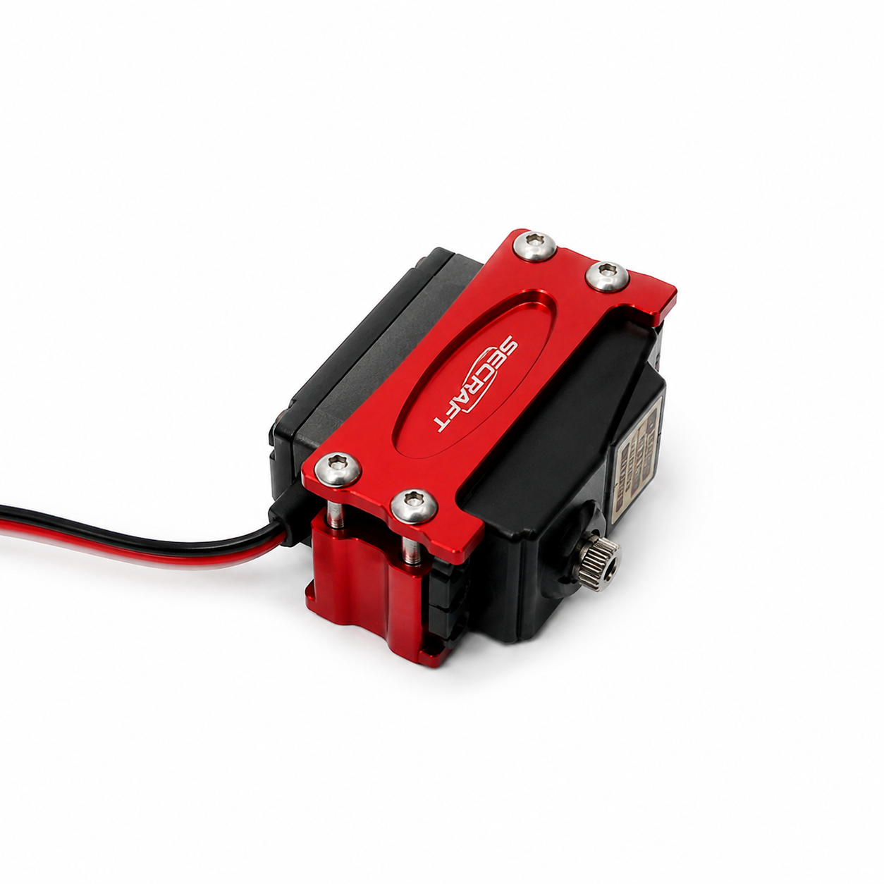 Secraft Side Servo Mount V2 - Aluminum (Red)