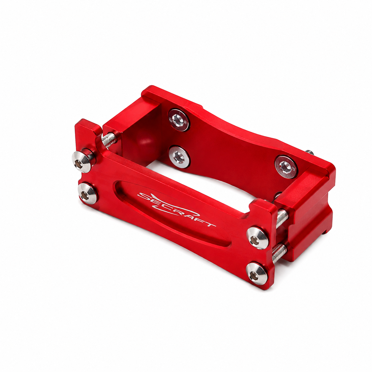 Secraft Side Servo Mount V2 - Aluminum (Red)