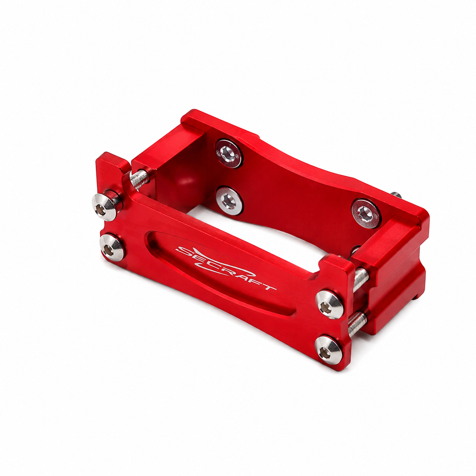Secraft Side Servo Mount V2 - Aluminum (Red)