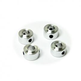 Wheel Collars, 4.1mm, 4 Pack Silver (Secraft)