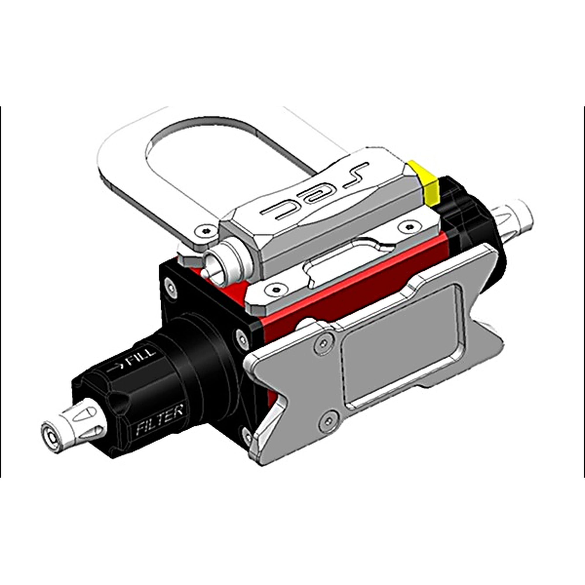 Secraft SE impeller fuel pump 1500ml XT60 RC gas jet fuel system blue red