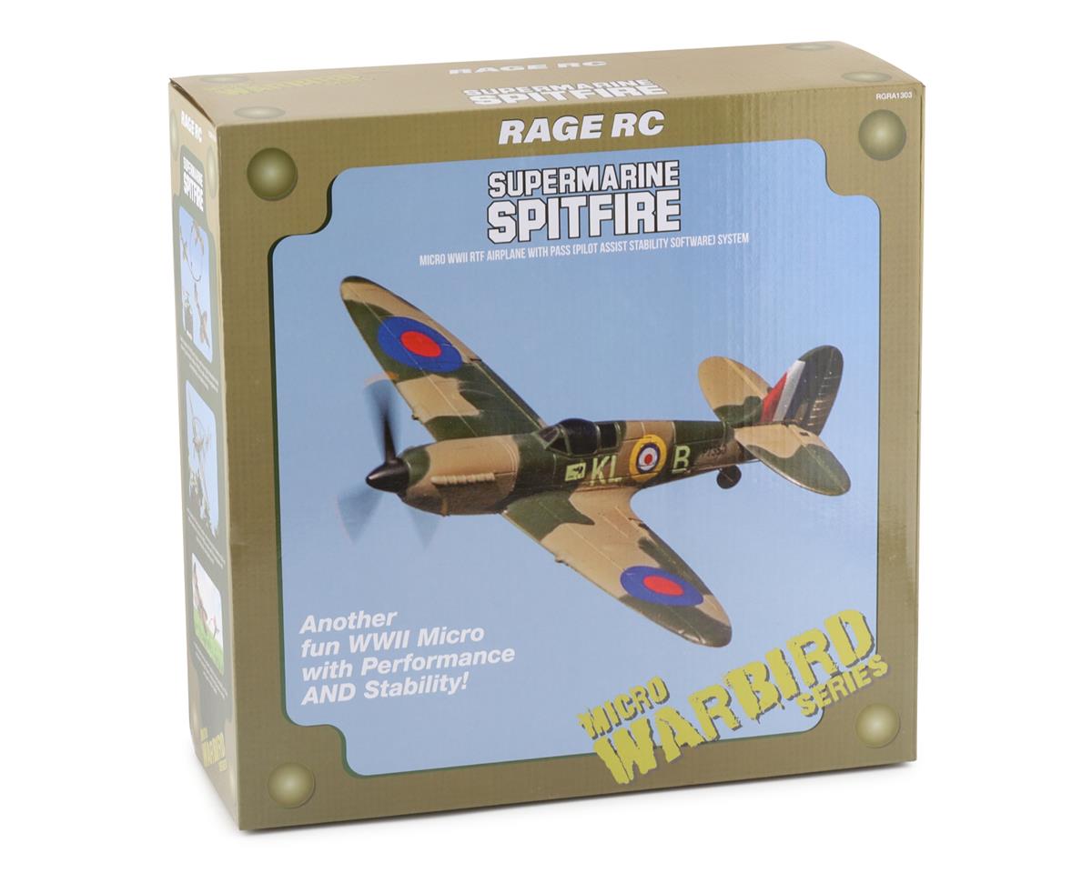 RAGE Supermarine Spitfire Micro Warbirds RTF Electric Airplane