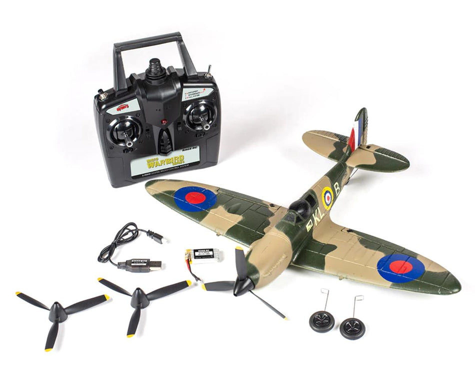 Rage R/C Supermarine Spitfire Micro RTF Airplane with PASS (Pilot Assist Stability Software) System
