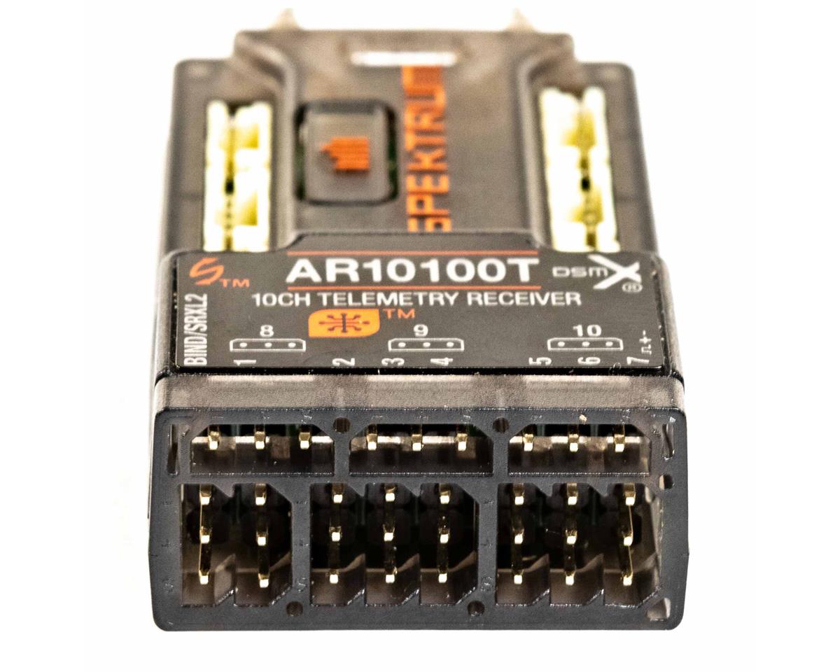 Spektrum RC AR10100T 10-Channel DSMX Telemetry Receiver – Gator RC