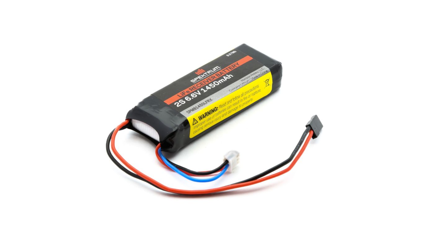 LiFe Receiver Battery, 1450mAh 2S 6.6V, by Spektrum – Gator RC