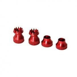 Transmitter Stick Ends, V2 M4 (4mm) x 16mm Red