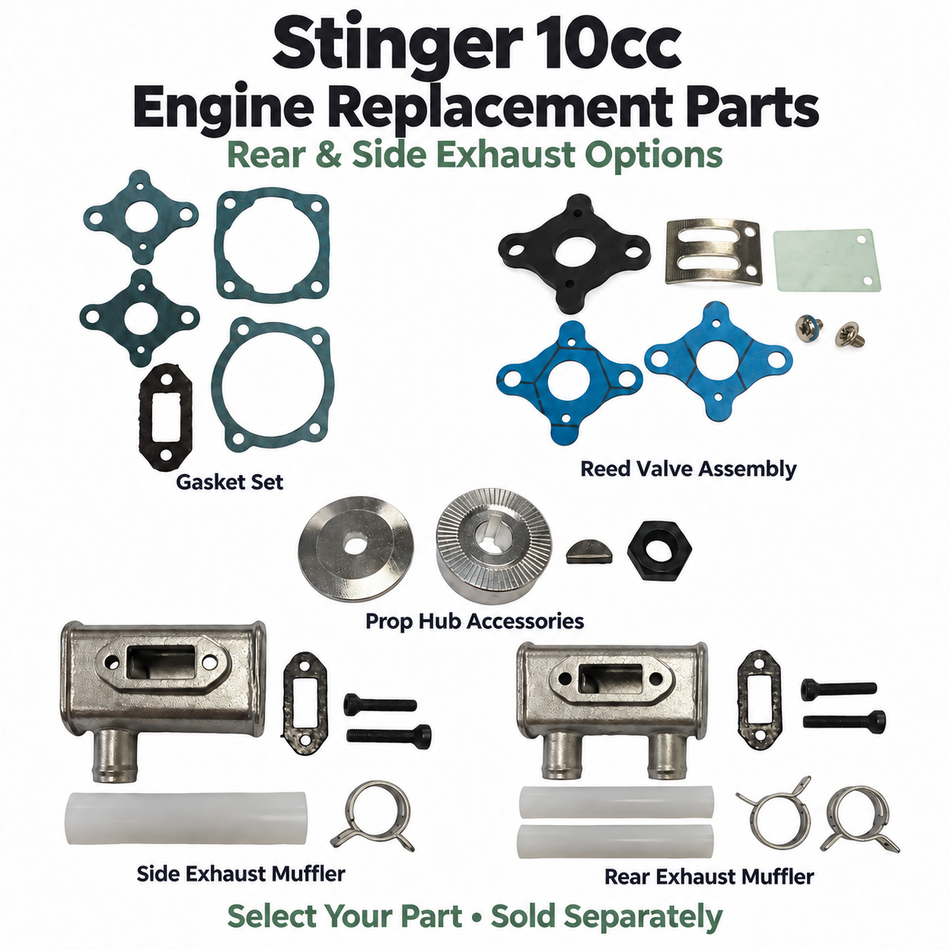 Stinger 10cc Gas Engine Replacement Parts