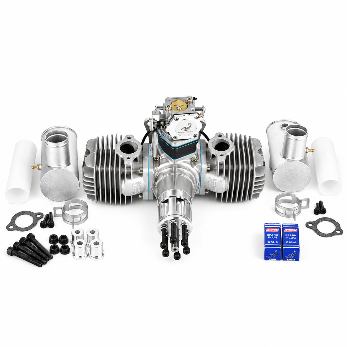 Stinger Pro 125cc twin-cylinder gas engine for large-scale RC airplanes