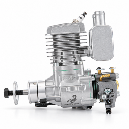 Stinger 26cc rear exhaust RC gas engine with muffler and CDI ignition