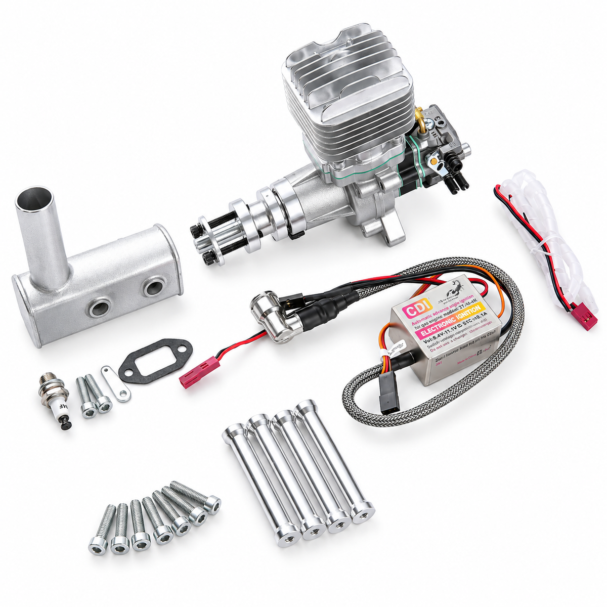 Stinger 35cc SE Gas Engine – Side Exhaust parts