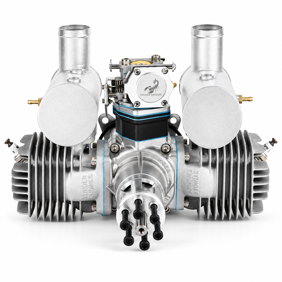 Stinger Pro 125cc twin-cylinder gas engine for large-scale RC airplanes