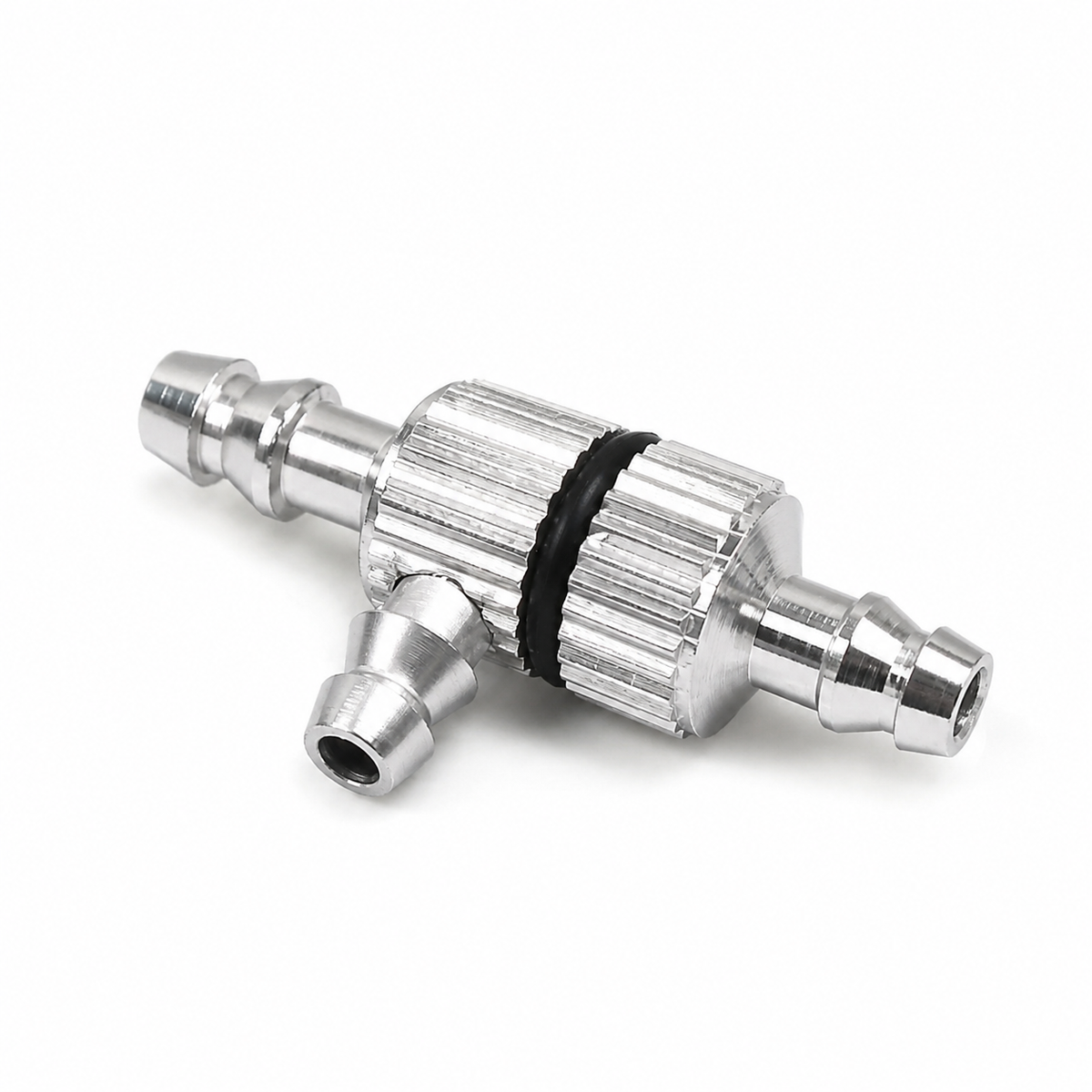 Silver Gator RC 3-Way Fuel Line Nozzle with Filter - Anodized Aluminum
