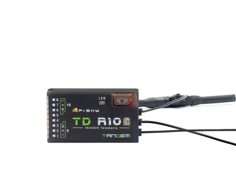 FrSky TD R10 2.4GHz 900M Dual Band Tandem Receiver with Antennas