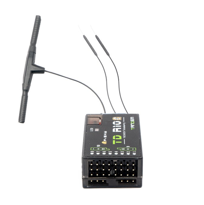 FrSky TD R10 2.4GHz 900M Dual Band Tandem Receiver with Antennas (TD R10)