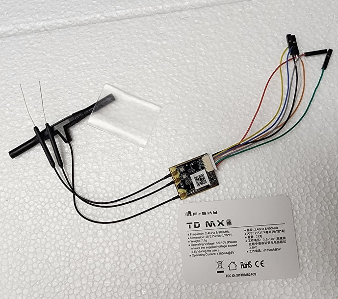 FrSky Tandem TD MX Dual Band Receiver 2.4GHz & 900MHz With Connectors