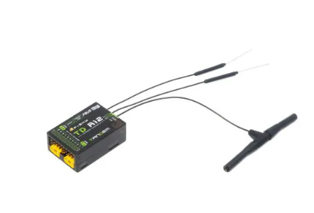 FrSky TD R12 2.4GHz 900M Dual Band Tandem Receiver with Antennas (TD R12)