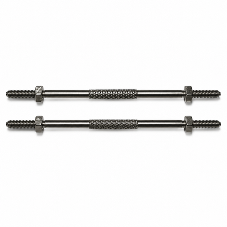 Gator RC Titanium Alloy M3 Knurled Turnbuckle Pushrods – 75mm, Pair