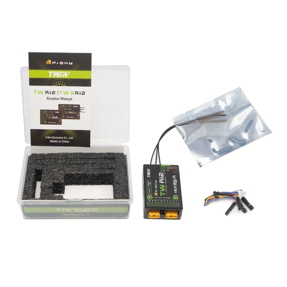 FrSky Twin TW R12 Receiver – Dual 2.4GHz Telemetry System (12CH)