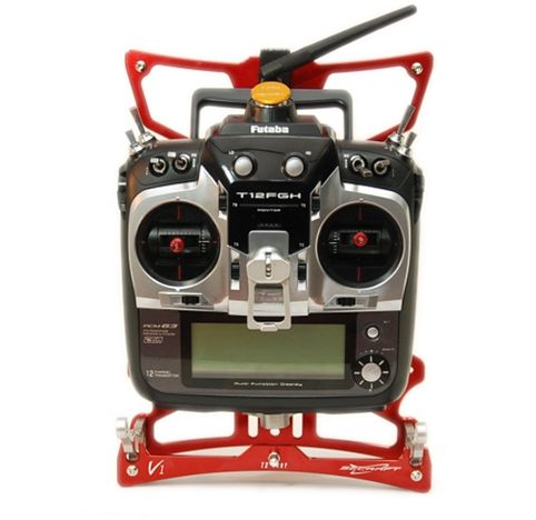 Secraft Transmitter Tray V1 Large for RC radios in red blue and black
