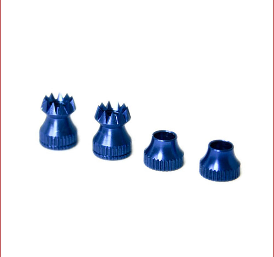 Transmitter Stick Ends, V2 M4 (4mm) x 16mm Blue