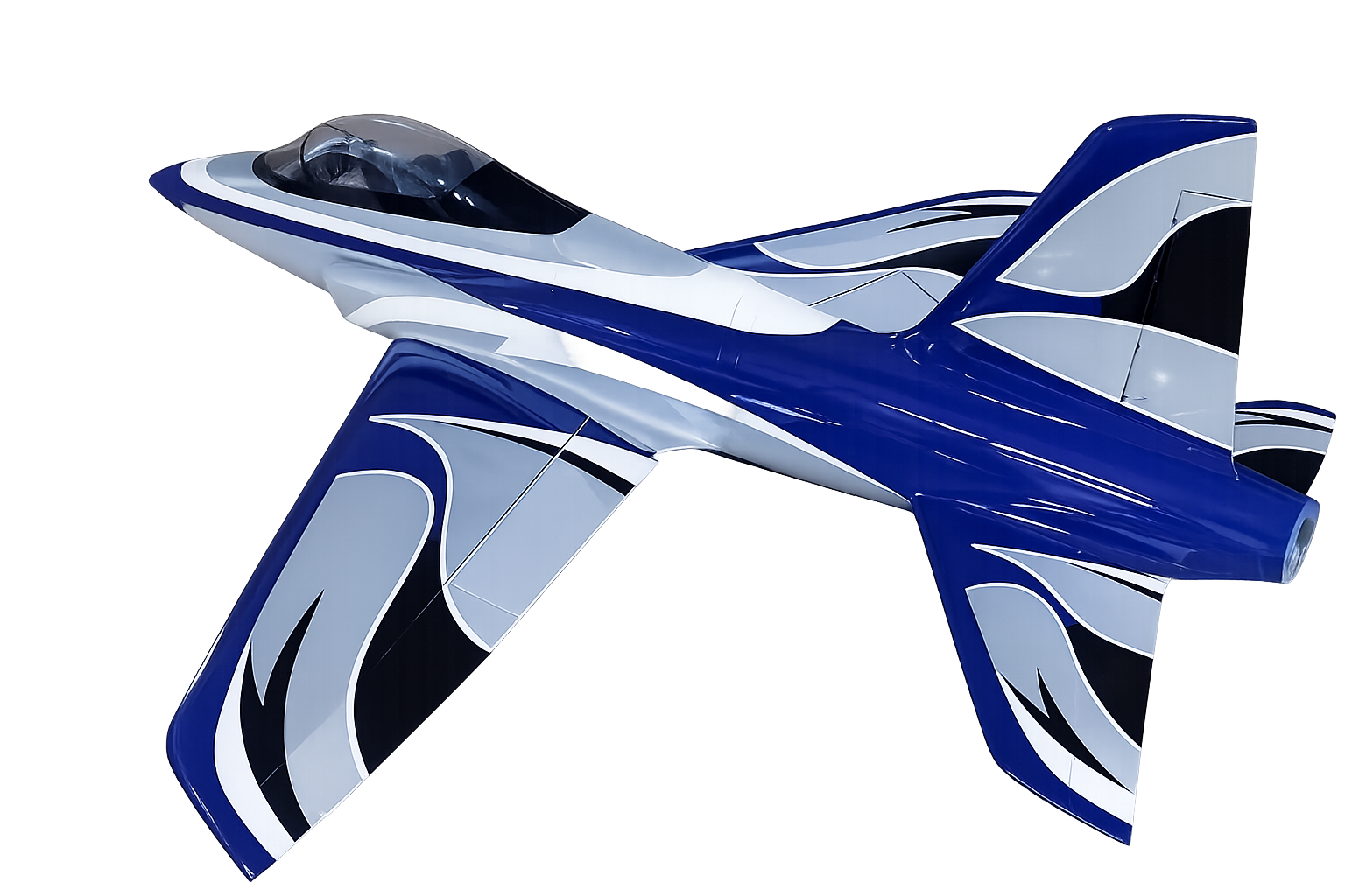 Top RC Model Voyager Sport Jet Blue Silver Fantasy 110