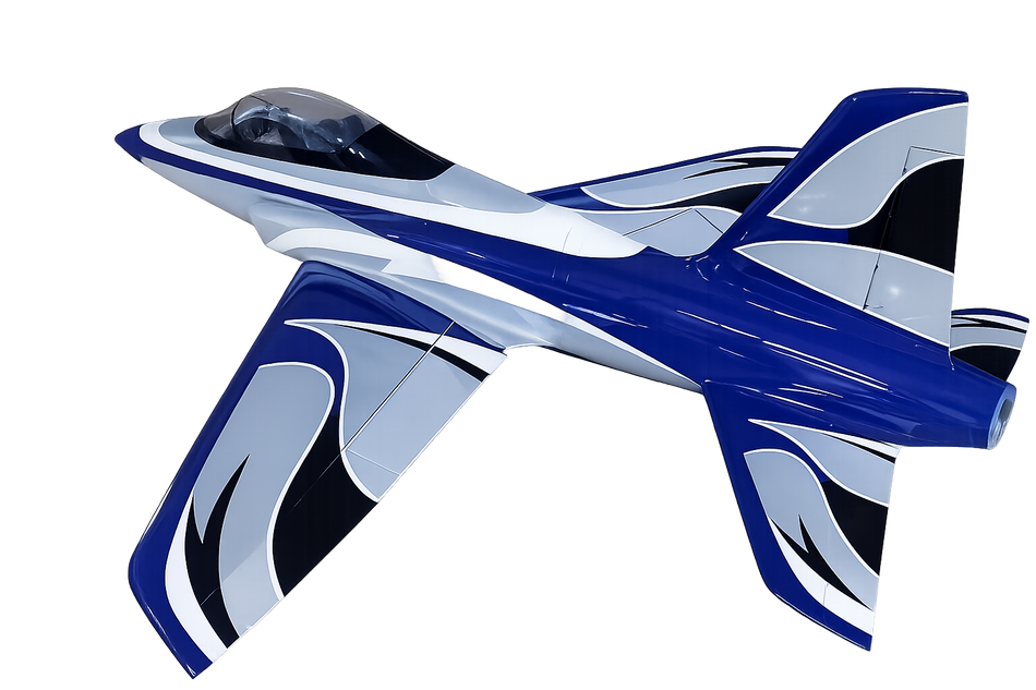 Top RC Voyager Sport Jet 128" Blue Silver Fantasy – Turbine RC Jet ARF