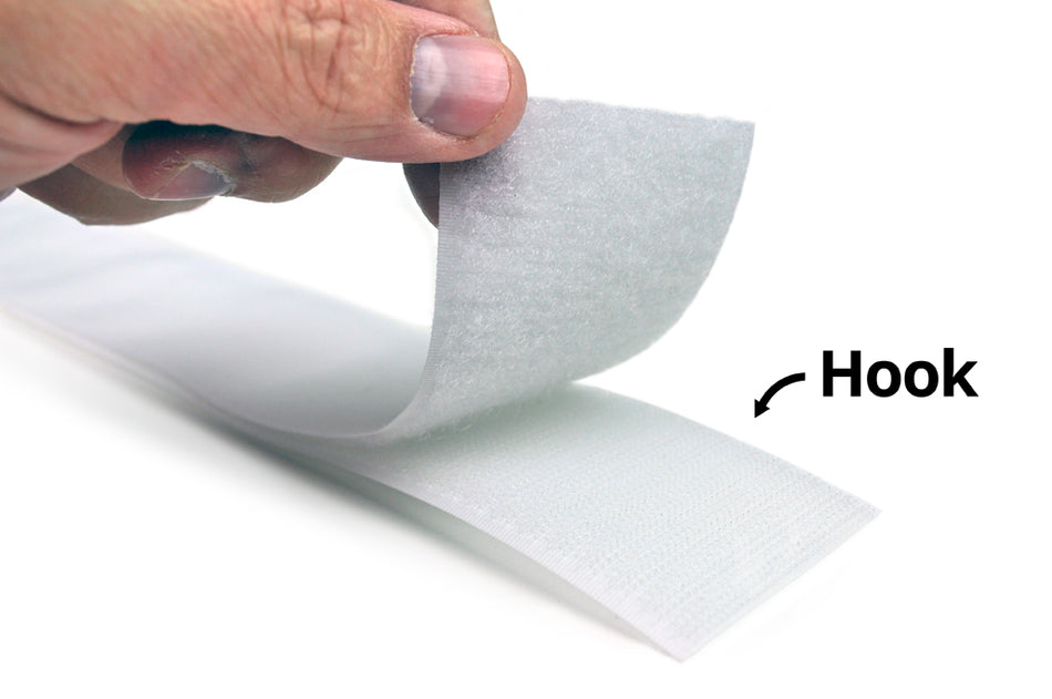 Velcro Strips with Adhesive Back, 7/8" x 39" (White or Black), Gator RC