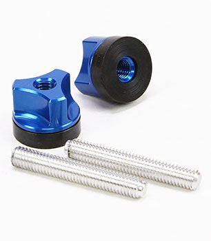 Wing Bolts, 6mm Blue, Pair (Secraft)