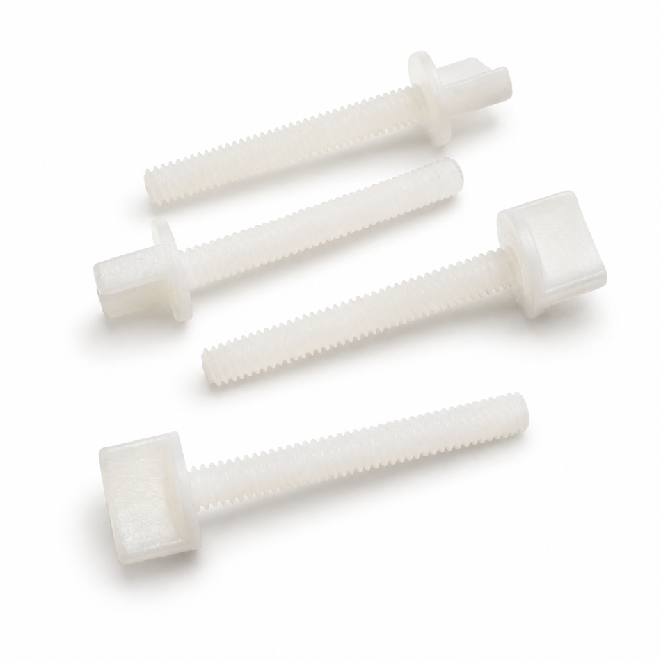 Gator RC Nylon Wing Bolt 1/4-20 x 2" (50mm) White – 4 Pack