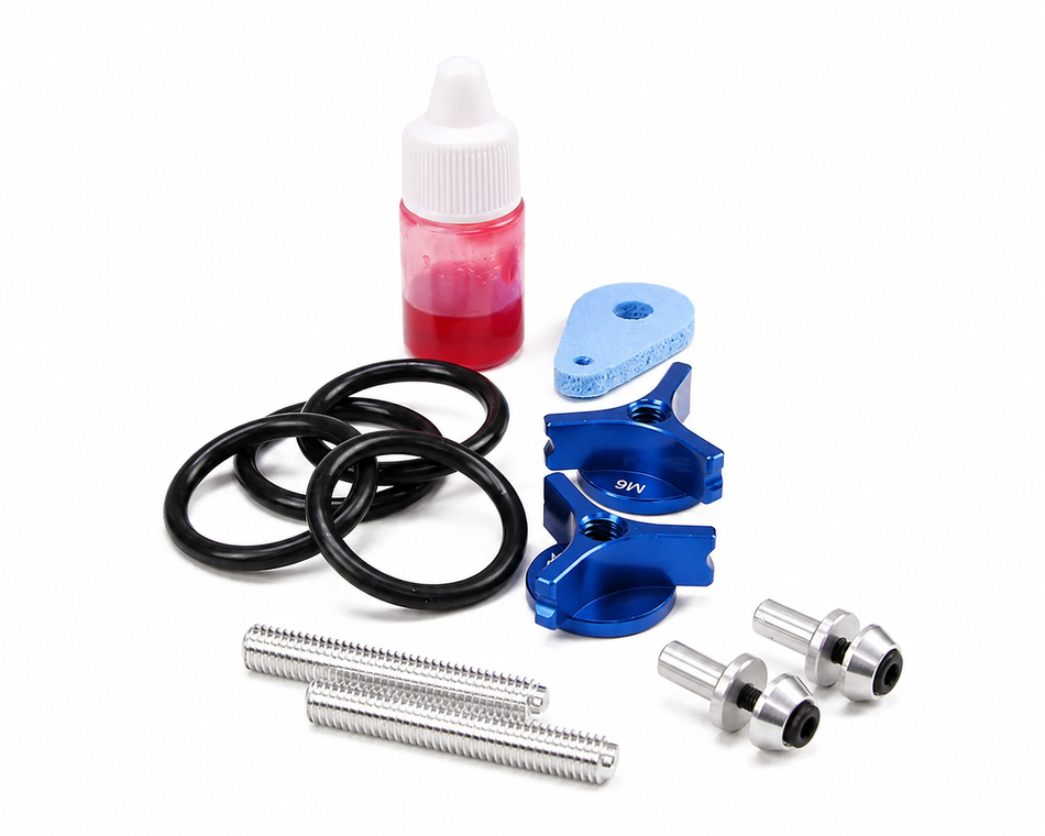 Secraft M6 V2 Aluminum Wing Bolt Lock System, Red or Blue