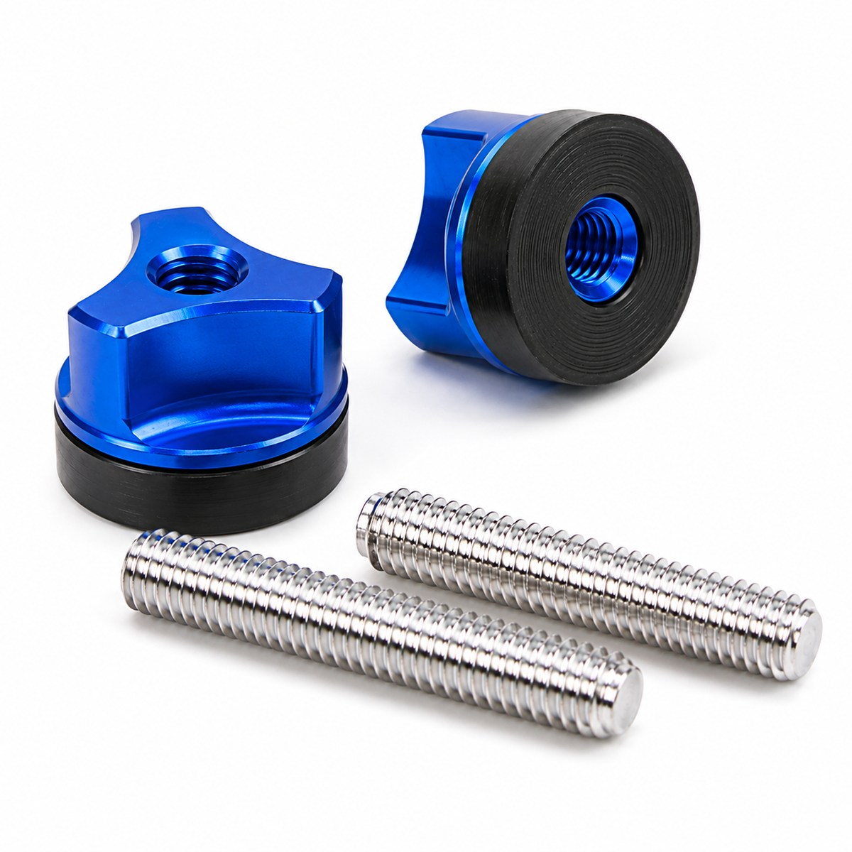 Secraft M6 Aluminum Wing Bolts, Red or Blue, 2 Pack