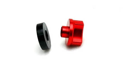 Secraft M6 Aluminum Wing Bolts, Red or Blue, 2 Pack