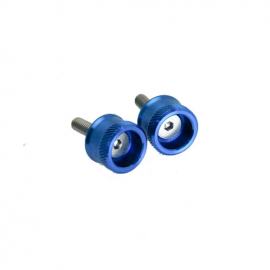 Wing Bolts, 3mm Blue, Pair (Secraft)