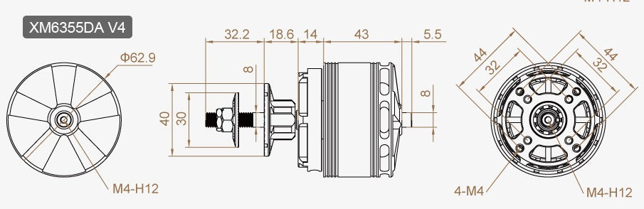 Dualsky XM6355DA Motor Mount System – Gator RC