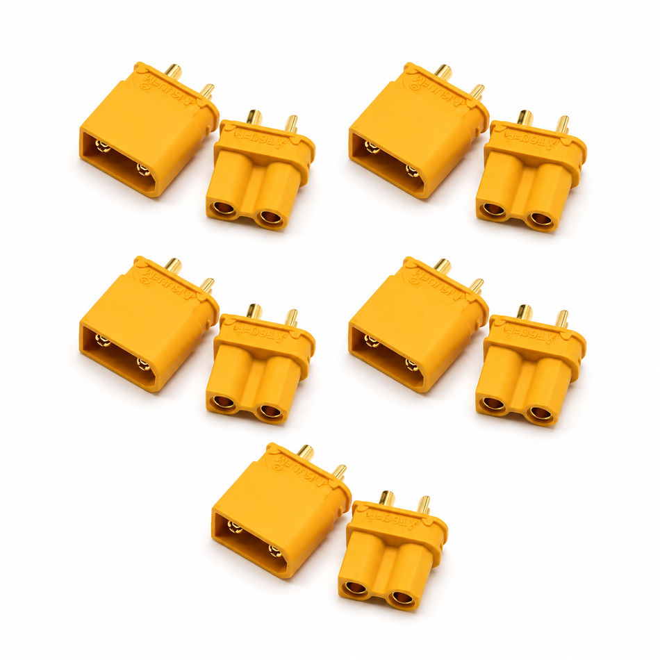 Gator RC XT30 Connector 5 Pack – Male & Female XT30U Battery & ESC Plugs