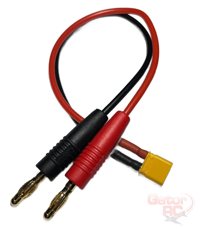 XT30 Connector (Male) to 4mm Banana Plug Charge Lead Adapter